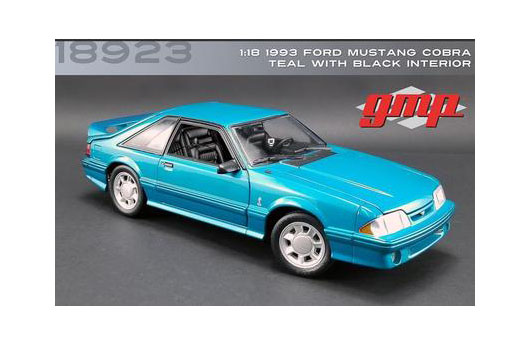 Gmp 1 18 1993 Ford Mustang Cobra Teal With Black Interior