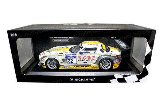 MINICHAMPS 1:18 MERCEDES-BENZ SLS AMG GT3 - ROWE RACING #22 - M