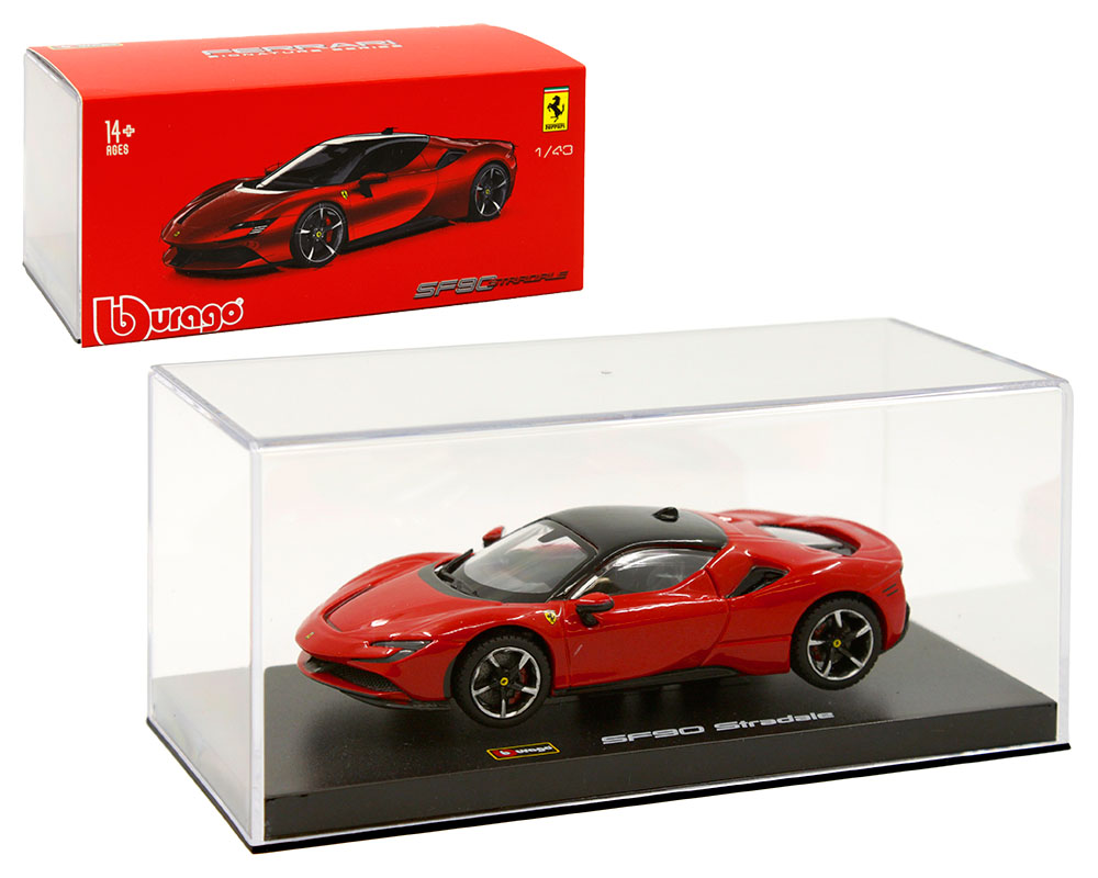 Bburago 1:43 Signature Series Ferrari SF90 Stradale (Red) - M & J Toys ...