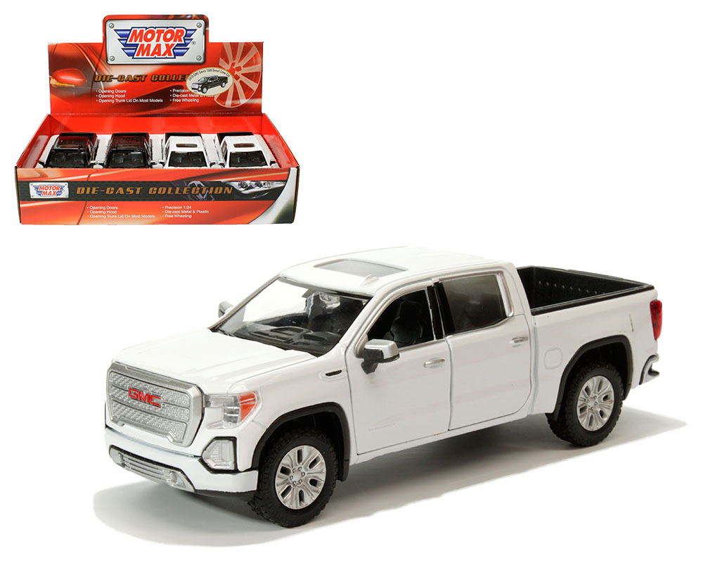 Motormax 1:27 2019 GMC Sierra 1500 Denali Crew Cab (Black, White