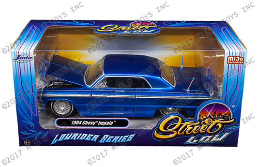 Jada 1:24 W/B - Street Low: Lowrider Series - 1964 Chevrolet Impala (Blue)  - MiJo Exclusives