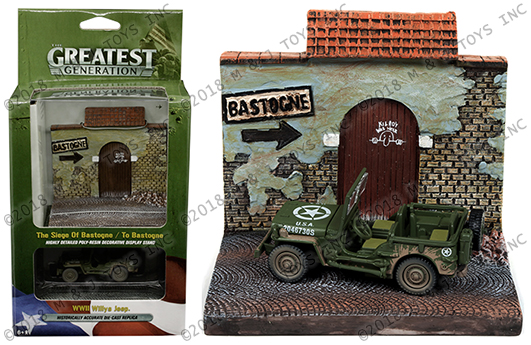 Johnny Lightning 1:64 Diorama - The Greatest Generation - WWII Willys MB  Jeep & 