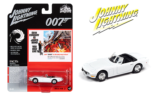 Johnny Lightning 1 64 Pop Culture James Bond 007 You Only Live Twice 1967 Toyota 00gt White M And J Toys Inc Die Cast Distribution
