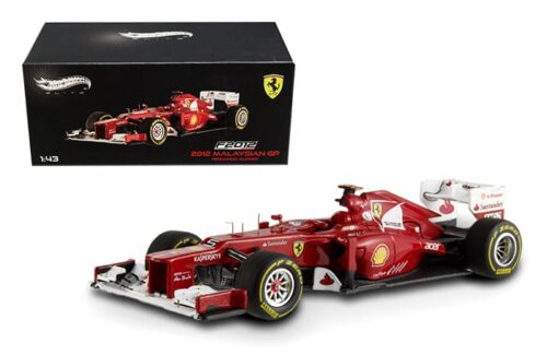 Hot Wheels 1:43 Elite Ferrari F2012 AS Driven by F. Alonso Red