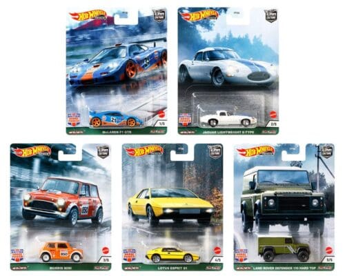 Hot Wheels 1:64 British Horse Power Case A Assortment – Car Culture – Premium