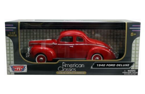 Motormax 1:18 American Classics – 1940 Ford Deluxe Coupe Red