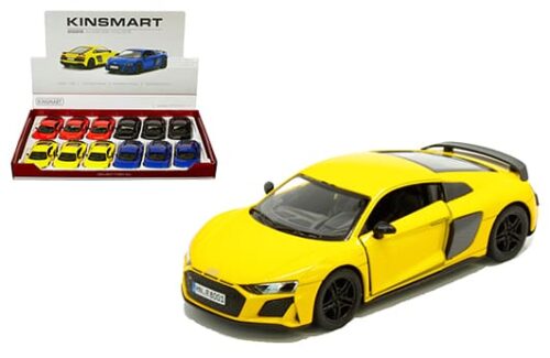 Kinsmart 1:38 2020 Audi R8 Coupe 5″  (KT5422D) – Display Tray Set of 12