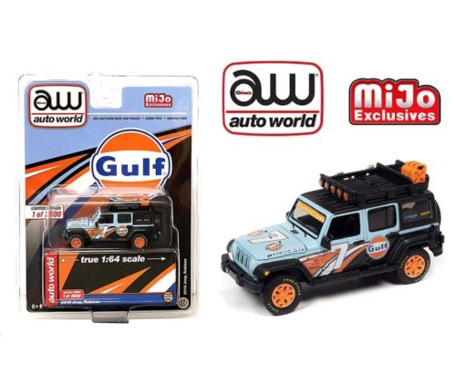 Auto World 1:64 Mijo Exclusives 2018 Jeep Rubicon Gulf Livery Limited 3,600 Pcs