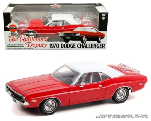 Greenlight 1:18 1970 Dodge Challenger – The Challenger Deputy with White Roof