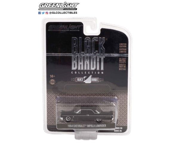 Greenlight 1:64 Black Bandit Series 26 – 1964 Chevy Impala SS Lowrider