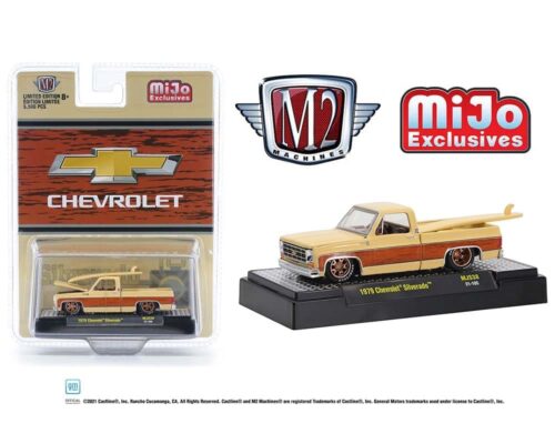 M2 Machines 1:64 Mijo Exclusives 1979 Chevy Silverado Surfboard