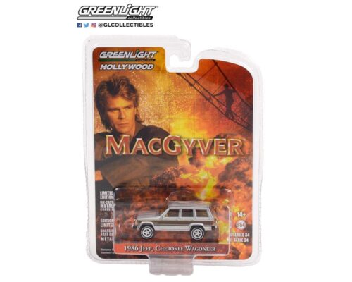 Greenlight 1:64 Hollywood Series 34 – 1986 Jeep Cherokee Wagoneer MacGyver (1985-92 TV Series)