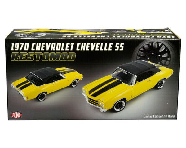 ACME 1:18 1970 Chevrolet SS Restomod (Yellow with black stripes) Limited 1 of 600