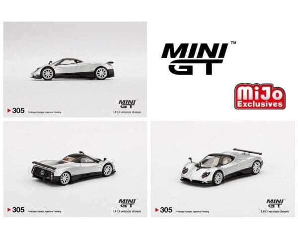 Mini GT 1:64 MiJo Exclusives Pagani Zonda F Silver