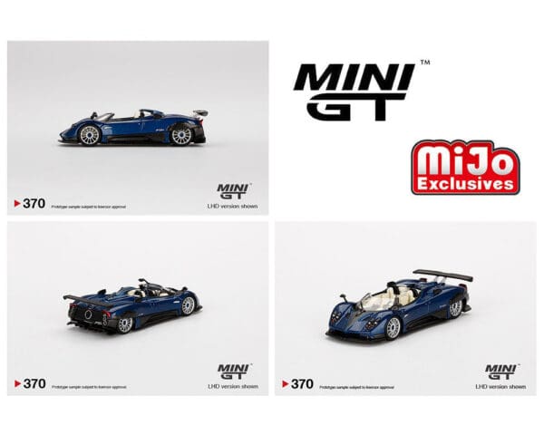 Mini GT 1:64 Pagani Zonda HP Barchetta Blue Tricolor Limited Edition –  Mijo Exclusives