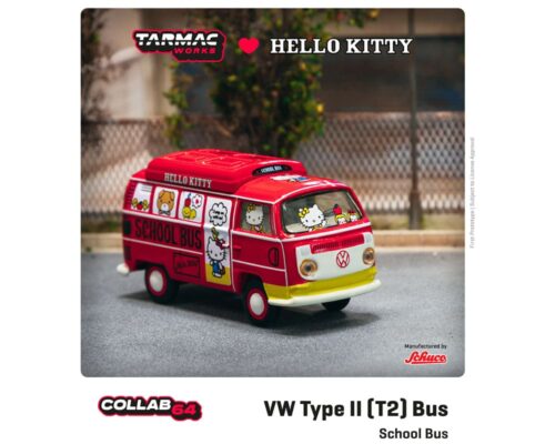 Tarmac Works 1:64 Global 64 Volkswagen Type II (T2) Bus Hello Kitty