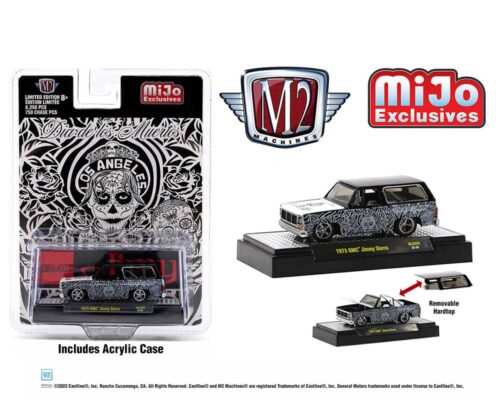 M2 Machines 1:64 1973 Chevrolet GMC Jimmy Sierra “Dias De Los Muertos” 2022 – MiJo Exclusives Limited Edition