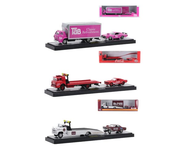 M2 Machines 1:64 Coca-Cola Auto Haulers Release TW15 Assortment