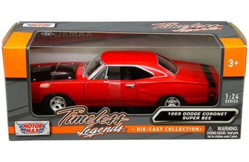 Motormax 1:24 1969 Dodge Coronet Super Bee -Timeless Legends