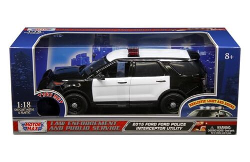 Motormax 1:18 2015 Ford Police Utility Sound & Light