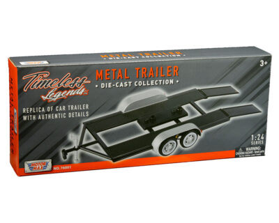 Motormax 1:24 Metal Trailer (Black with silver) – Timeless Legends