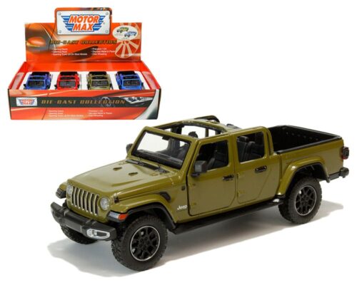 Motormax 1:24 2021 Jeep Gladiator (Open Top) (2 Blue, Red, Green)