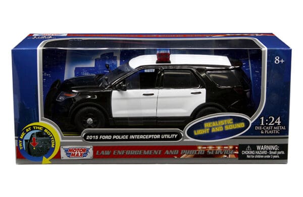 Motormax 1:24 2015 Ford Police Interceptor Utility with Lights and Sounds – Law Enforcement