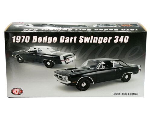 ACME 1:18 1970 Dodge Dart Swinger 340 (Black) – Limited 1 of 738