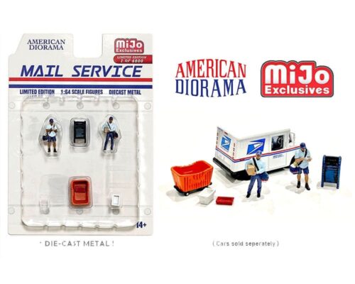 American Diorama 1:64 Mail Service Figure Set – MiJo Exclusives