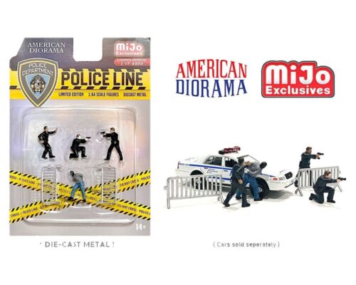 American Diorama 1:64 Police Line Figure Set – MiJo Exclusives