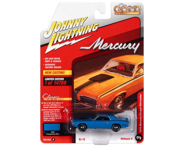 Johnny Lightning 1:64 Classic Gold 2021 Release 4 – 1970 Mercury Cougar Eliminator