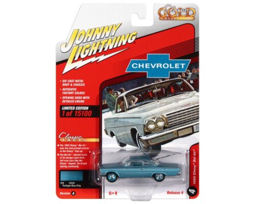 Johnny Lightning 1:64 Classic Gold 2022 Release 4 Version B – 1962 Chevrolet Bel Air Bubbletop