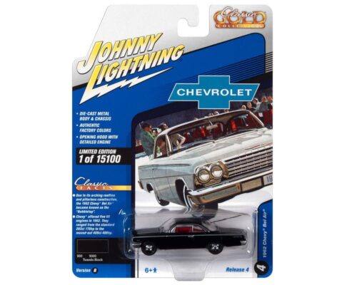 Johnny Lightning 1:64 Classic Gold 2022 Release 4 Version B – 1962 Chevrolet Bel Air Bubbletop