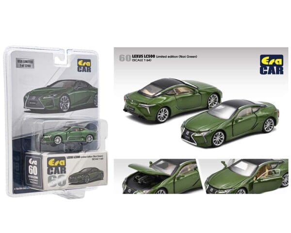 ERA Car 1:64 Mijo Exclusive Lexus LC500 Nori Green Pearl Limited 1,200 pcs