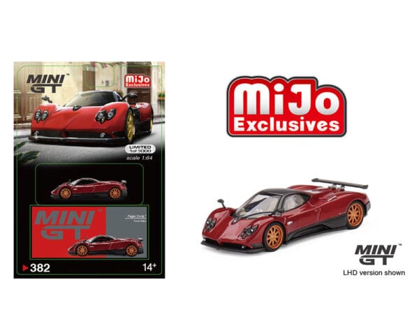 Mini GT 1:64 Pagani Zonda F (Rosso Dubai) – MiJo Exclusives