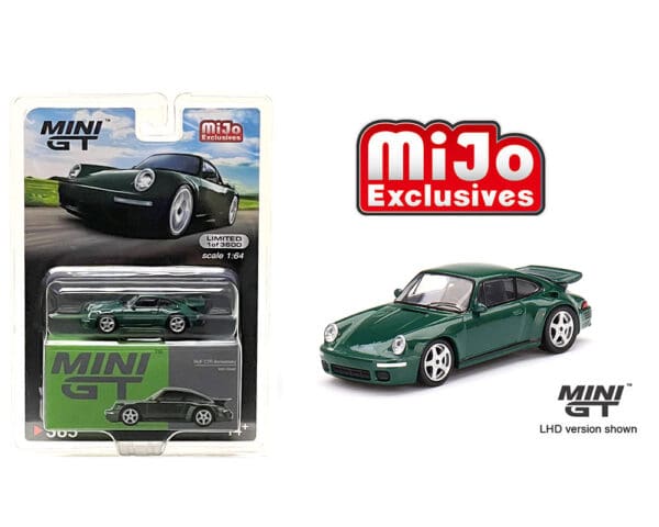 Mini GT 1:64 RUF CTR Anniversary Irish Green – Mijo Exclusives