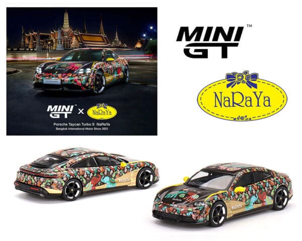 Mini GT 1:64 Porsche Taycan Turbo S NaRaYa Limited Edition