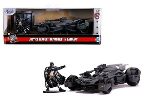 Jada 1:32 Justice League Batmobile with Batman Figure – Hollywood Rides