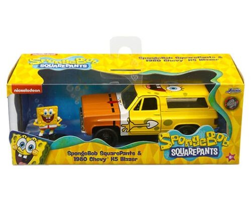 Jada 1:32 1980 Chevrolet K5 Blazer with SpongeBob SquarePants Figure – SpongeBob SquarePants – Hollywood Rides