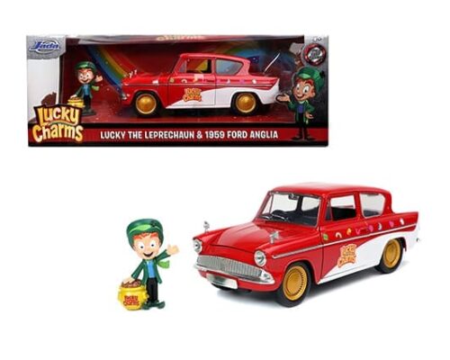 Jada 1:24 Lucky Charms Leprechaun & 1959 Ford Anglia – Hollywood Rides