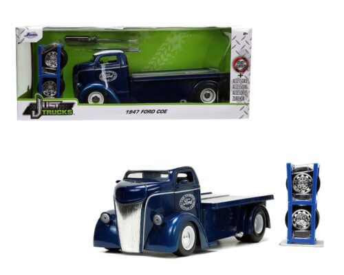 Jada 1:24 1947 Ford COE – Just Trucks with Rack and Extra wheels