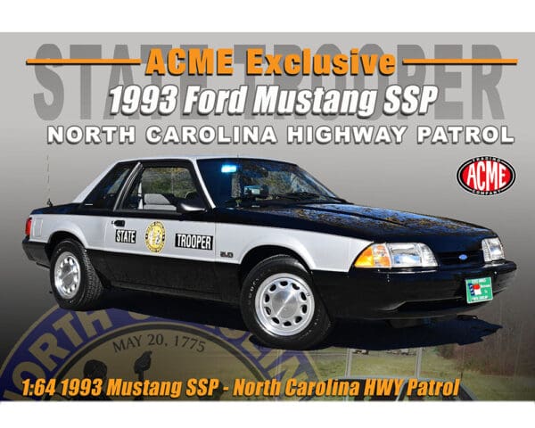 Greenlight 1:64 ACME Exclusive 1993 North Carolina Highway Patrol Limited Edition