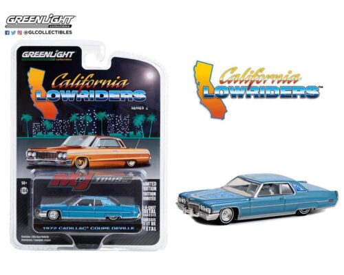 Greenlight 1:64 California Lowriders Series 2 – 1970 Cadillac Coupe Deville Blue