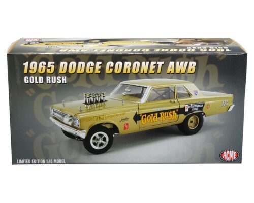 ACME 1:18 1965 Dodge Coronet AWB Gold Rush (Gold) Limited Edition 1 of 696 Pieces