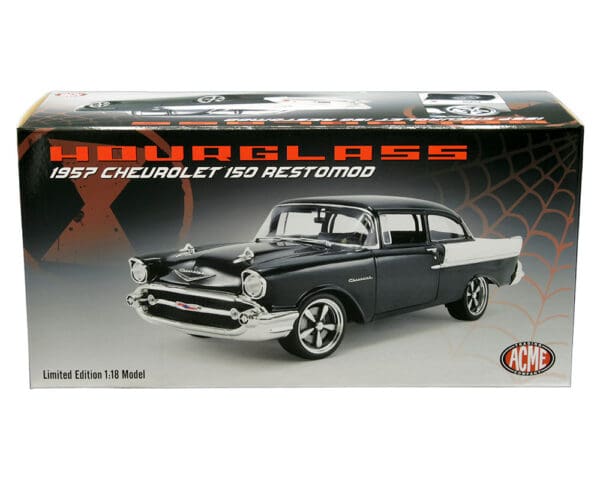 ACME 1:18 1957 Chevrolet 150 Restomod Hourglass (Black) Limited Edition 1 of 774 Pieces