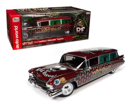 Auto World 1:18 1959 Cadillac Eldorado Hearse – Rat Fink