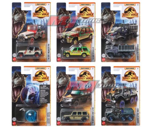 Matchbox 1:64 Jurassic World Vehicles 2022 Assortment M Case