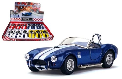 Kinsmart 1:32 1965 Shelby Cobra 427 5″ –  Display Tray Set of 12