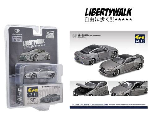 ERA Car 1:64 Lexus LC500 Silver Limited 1,200 Pcs – LB Works – Mijo Exclusive