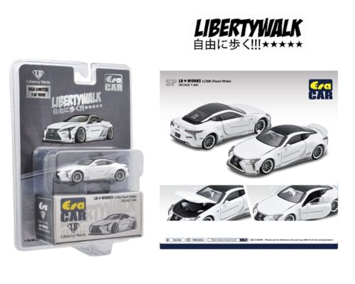 ERA Car 1:64 Lexus LC500 Pearl White Limited 1800 Pcs – LB Works – Mijo Exclusive